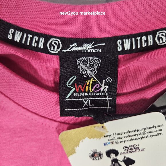 New bleecker & Mercer Mens Short Sleeve PINK MULTICOLOR T Shirt SIZE EXTRA LARGE - Picture 8 of 8